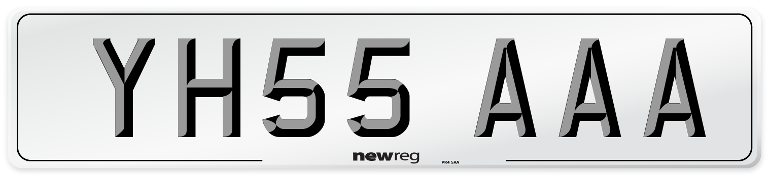 YH55 AAA Number Plate from New Reg
